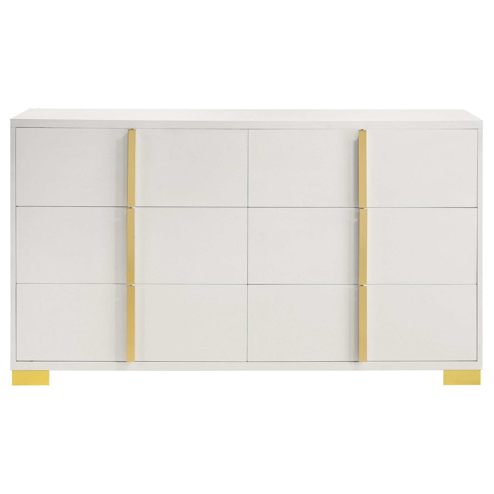 Marceline White / Gold Dresser - Ornate Home