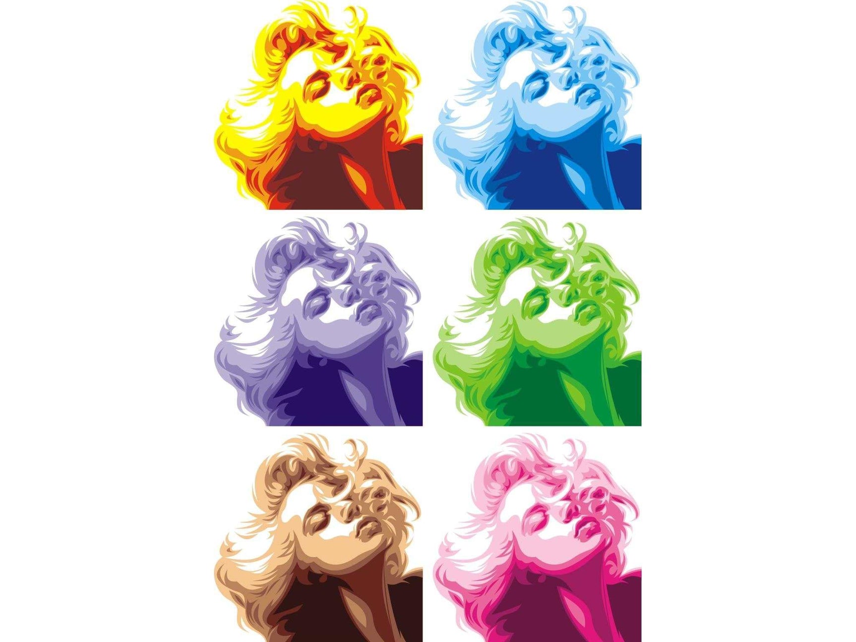 Marilyn Tempered Glass w / Foil Wall Art - Ornate Home