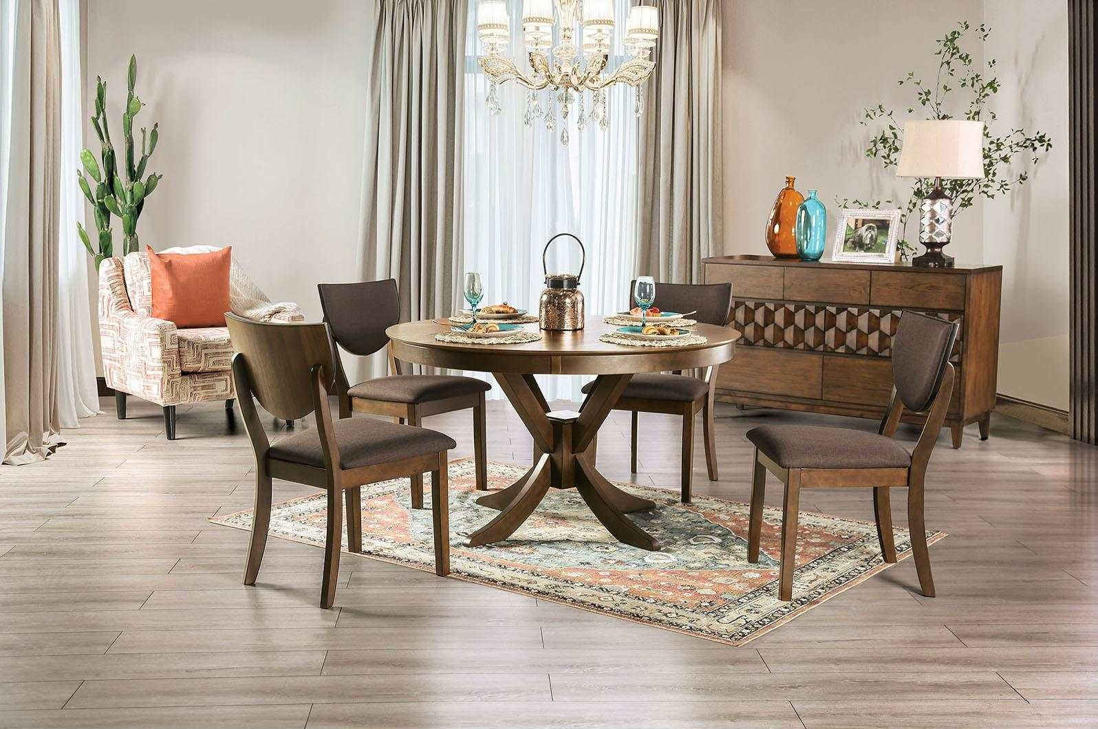 Marina Walnut & Dark Chocolate Dining Chair (Set of 2) - Ornate Home