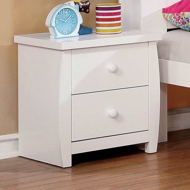 Marlee White Nightstand - Ornate Home