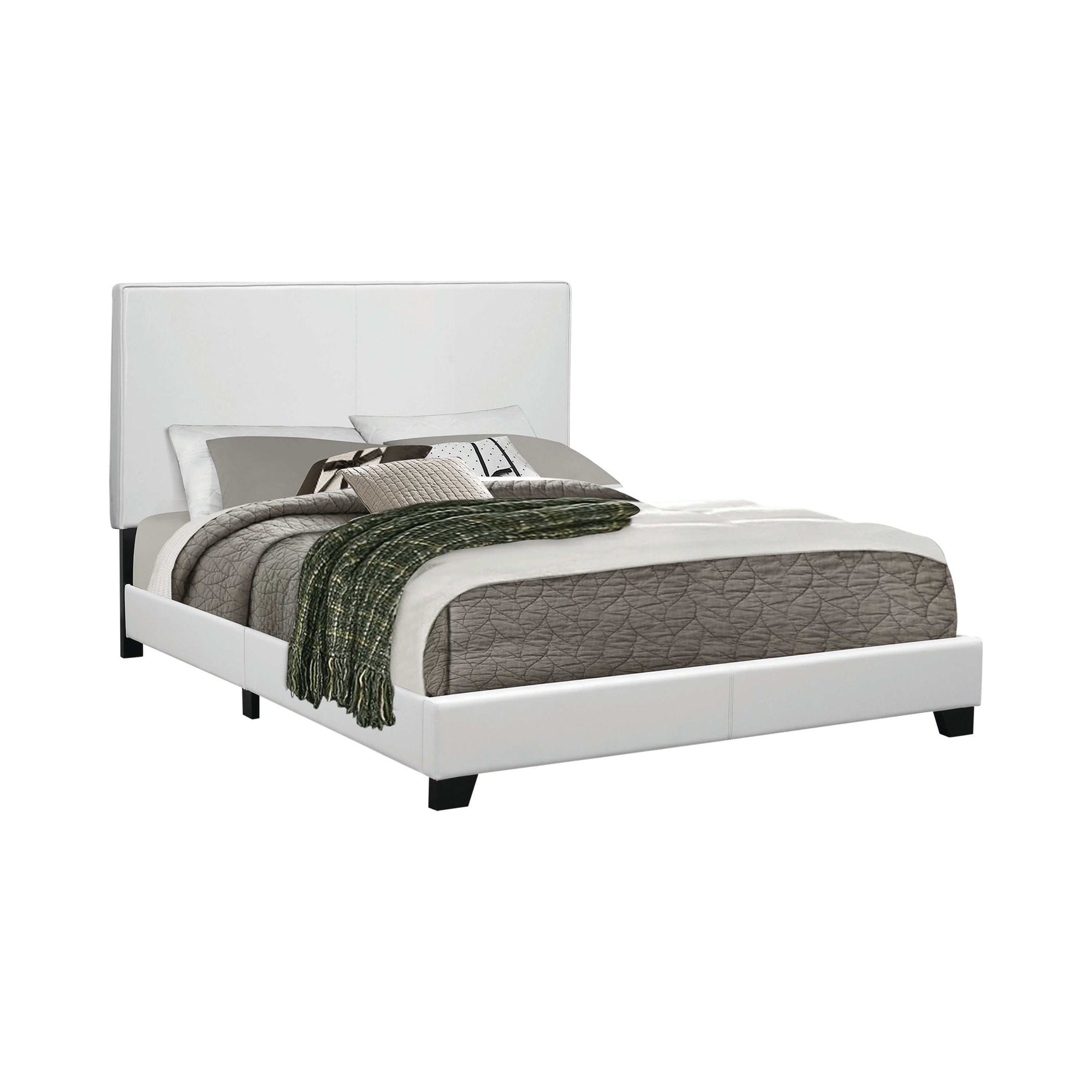 Mauve White Twin Platform Bed - Ornate Home