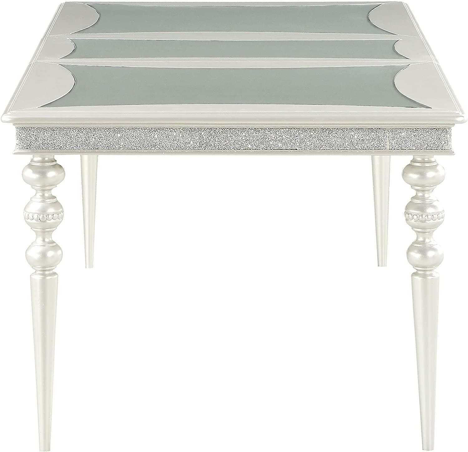 Maverick Platinum Dining Table w/ 20" Leaf - Ornate Home