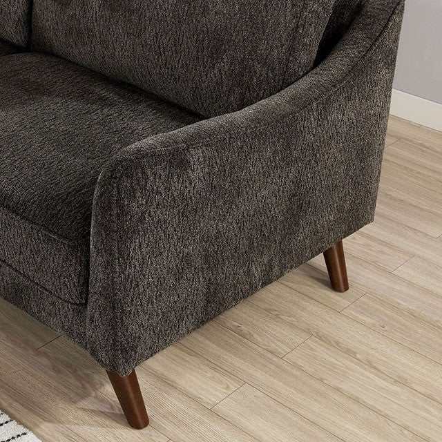 Maxime Dark Gray Loveseat - Ornate Home