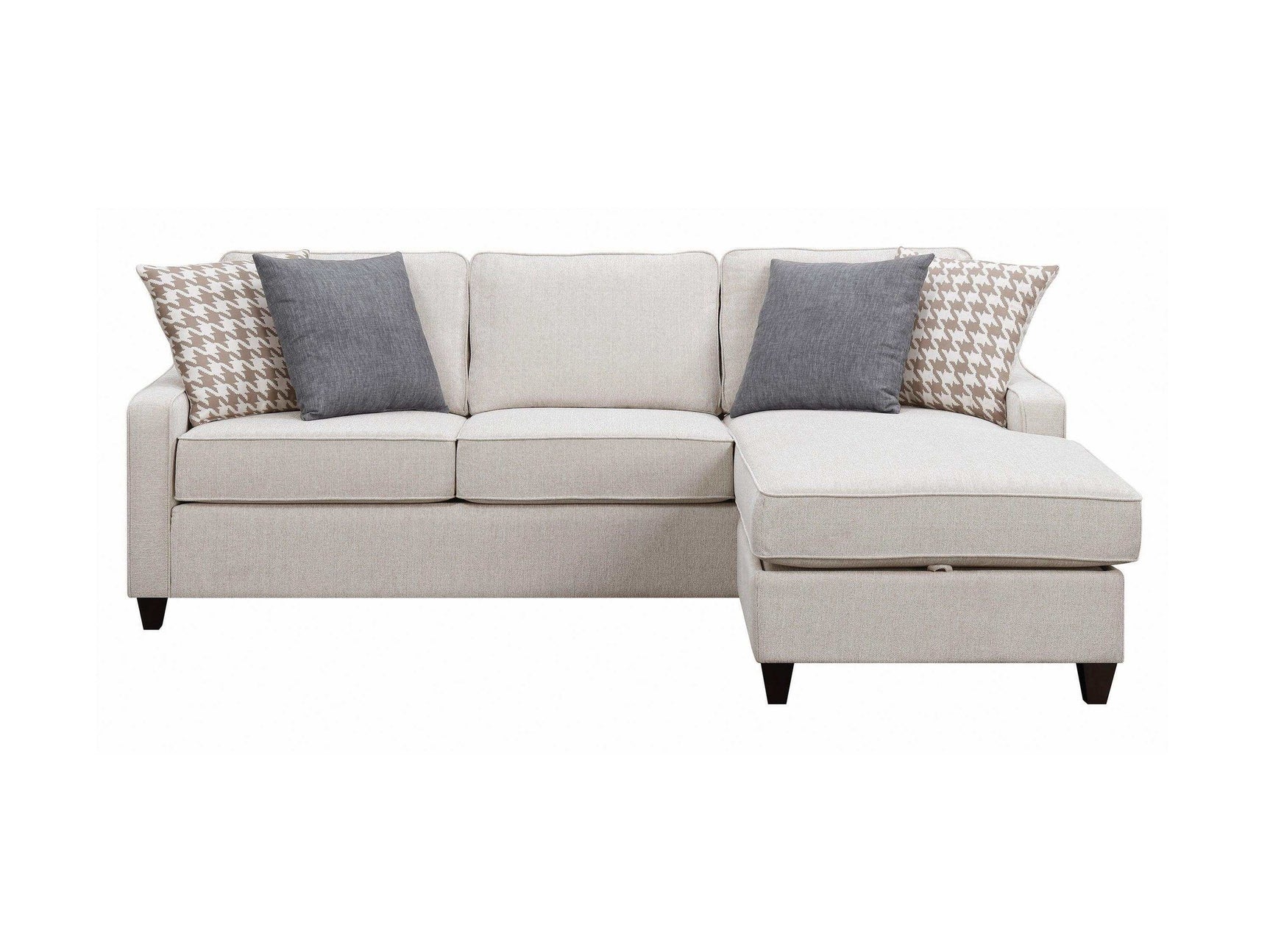 McLoughlin Cream L Shape Sectional Sofa - Ornate Home