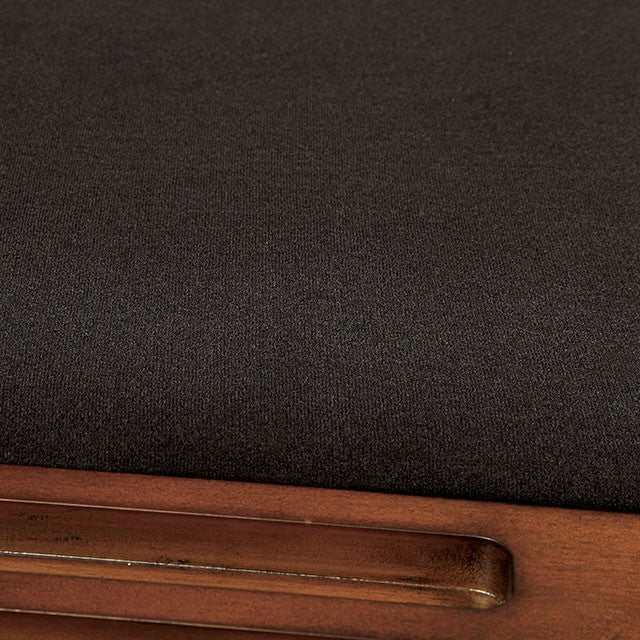 Melina Brown Cherry/Black Arm Chair - Ornate Home