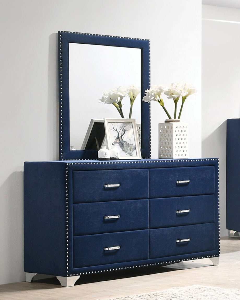 Melody Pacific Blue Dresser Mirror - Ornate Home