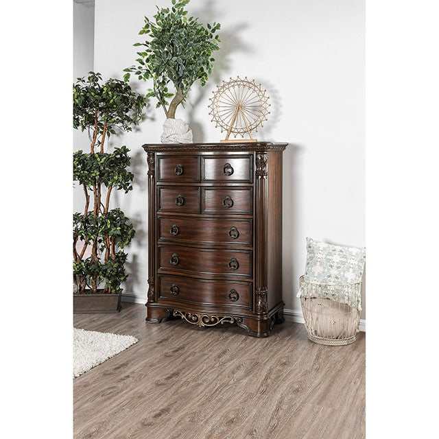 Menodora Brown Cherry Chest - Ornate Home