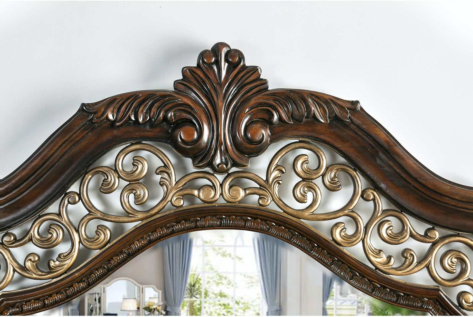 Menodora Brown Cherry Queen Bed - Ornate Home