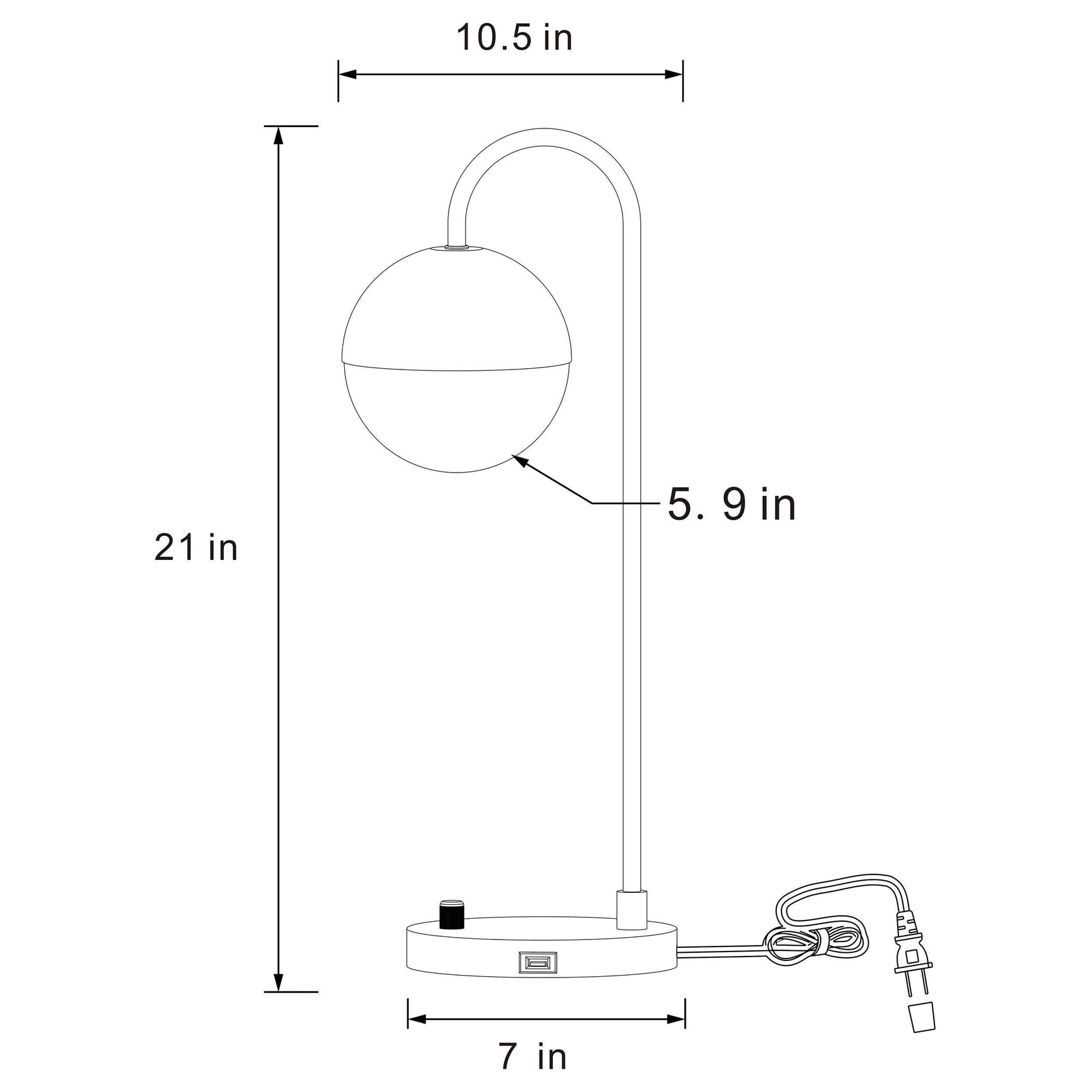 Merrick Gold Table Lamp - Ornate Home
