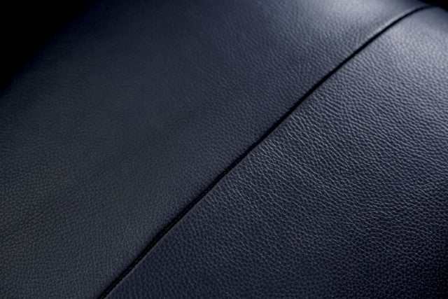 Mezzanotte Midnight Blue Real Italian Leather Loveseat - Ornate Home