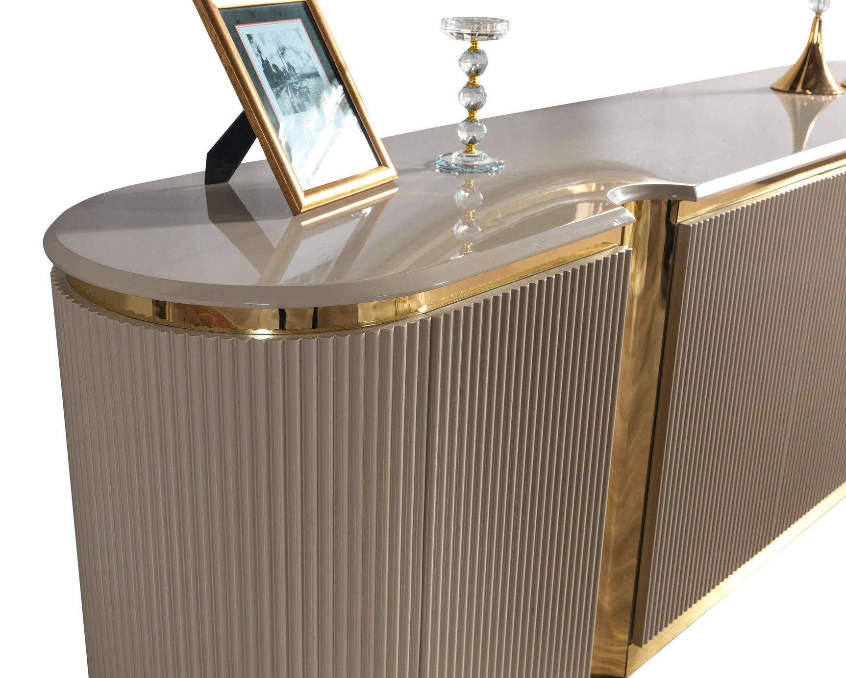 Milena Ivory Dining Server - Ornate Home