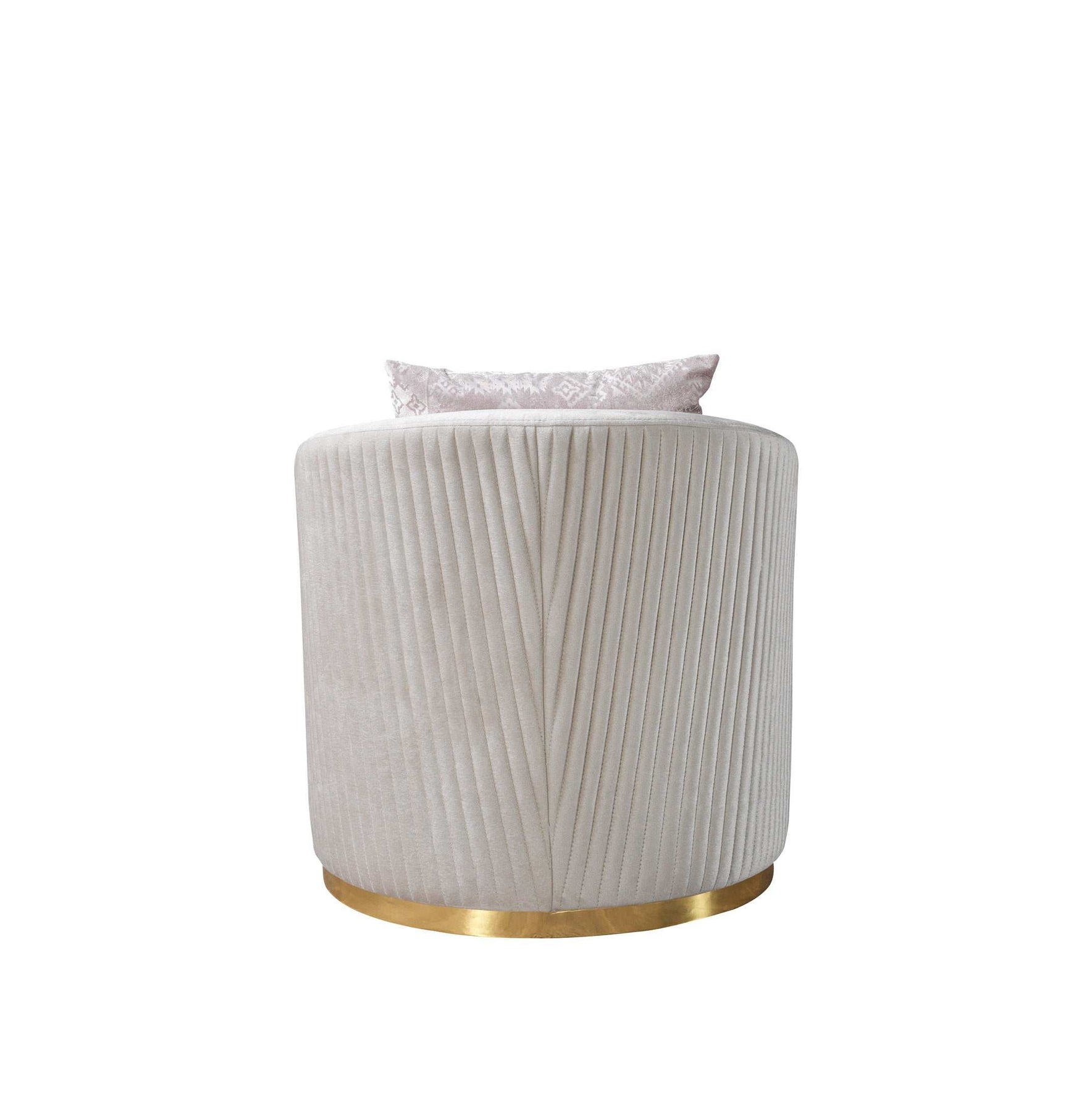 Milena Ivory Velvet Chair - Ornate Home