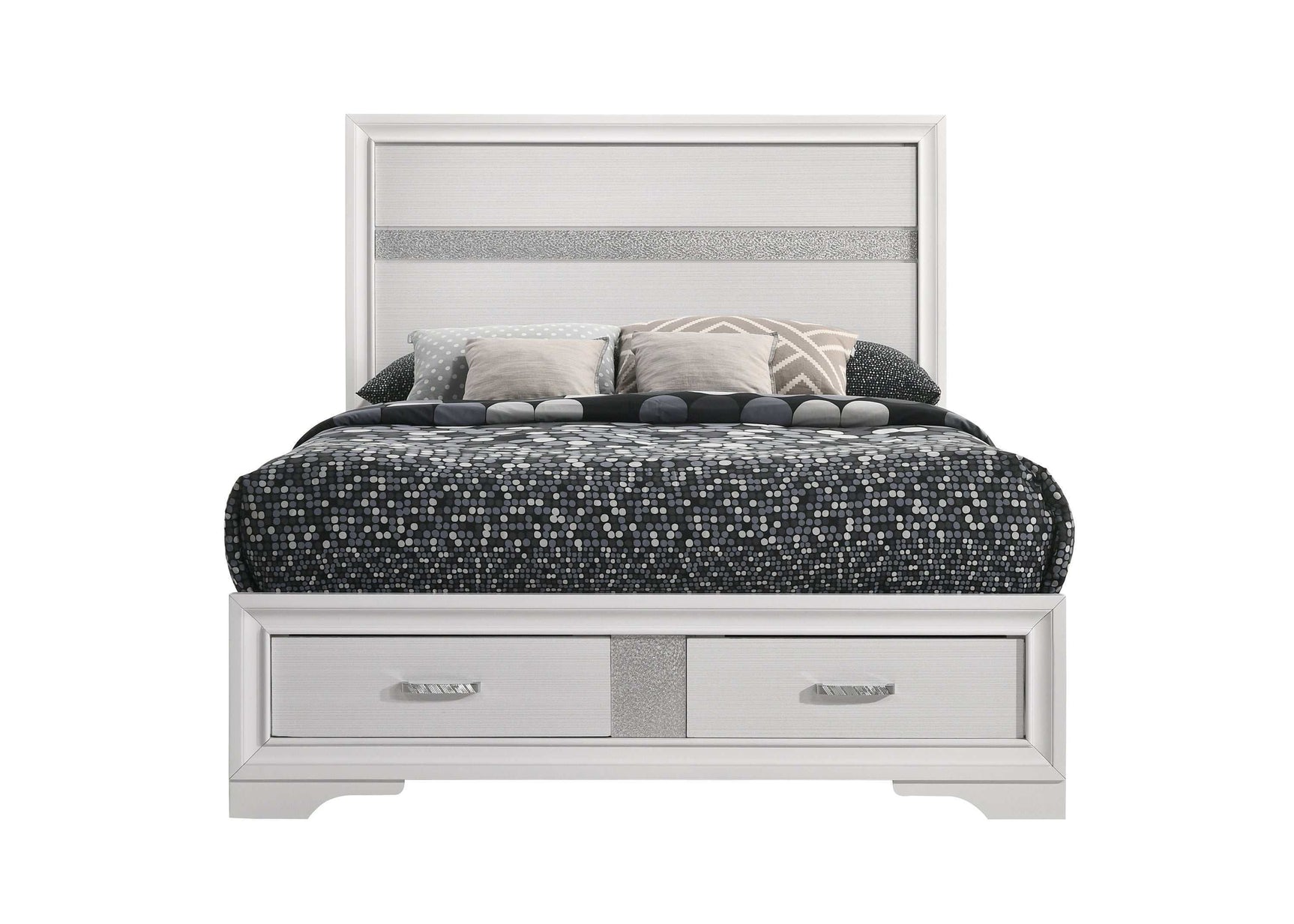 Miranda White Full Storage Bed - Ornate Home
