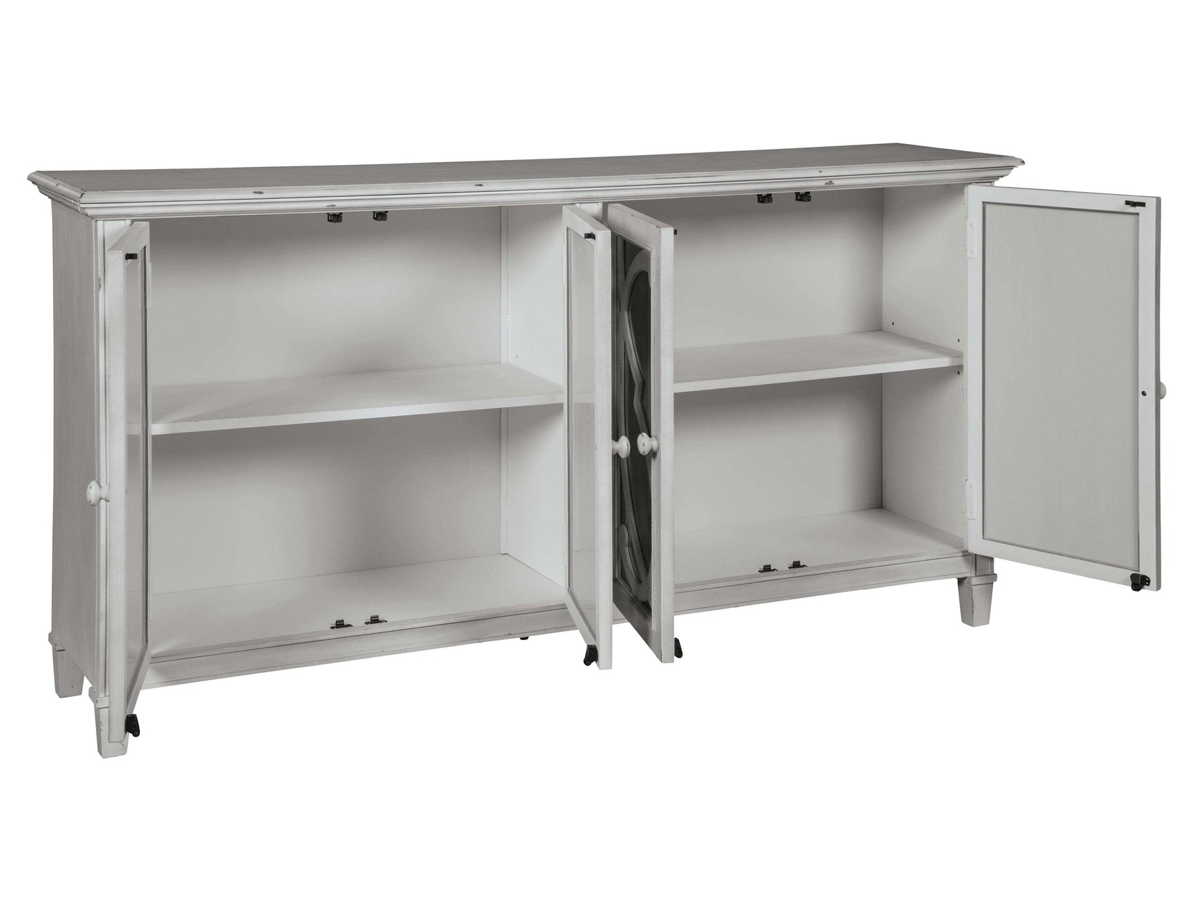 Mirimyn Off White Accent Cabinet w/ 4 Door - Ornate Home