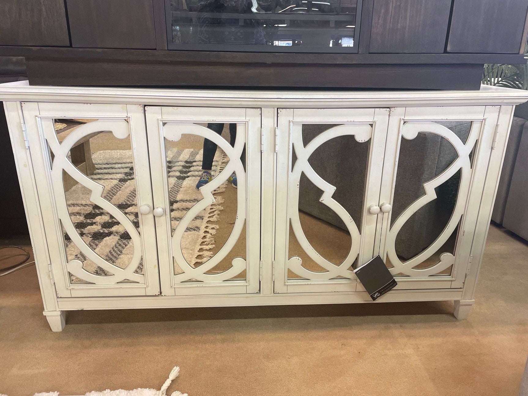 Mirimyn Off White Accent Cabinet w/ 4 Door - Ornate Home
