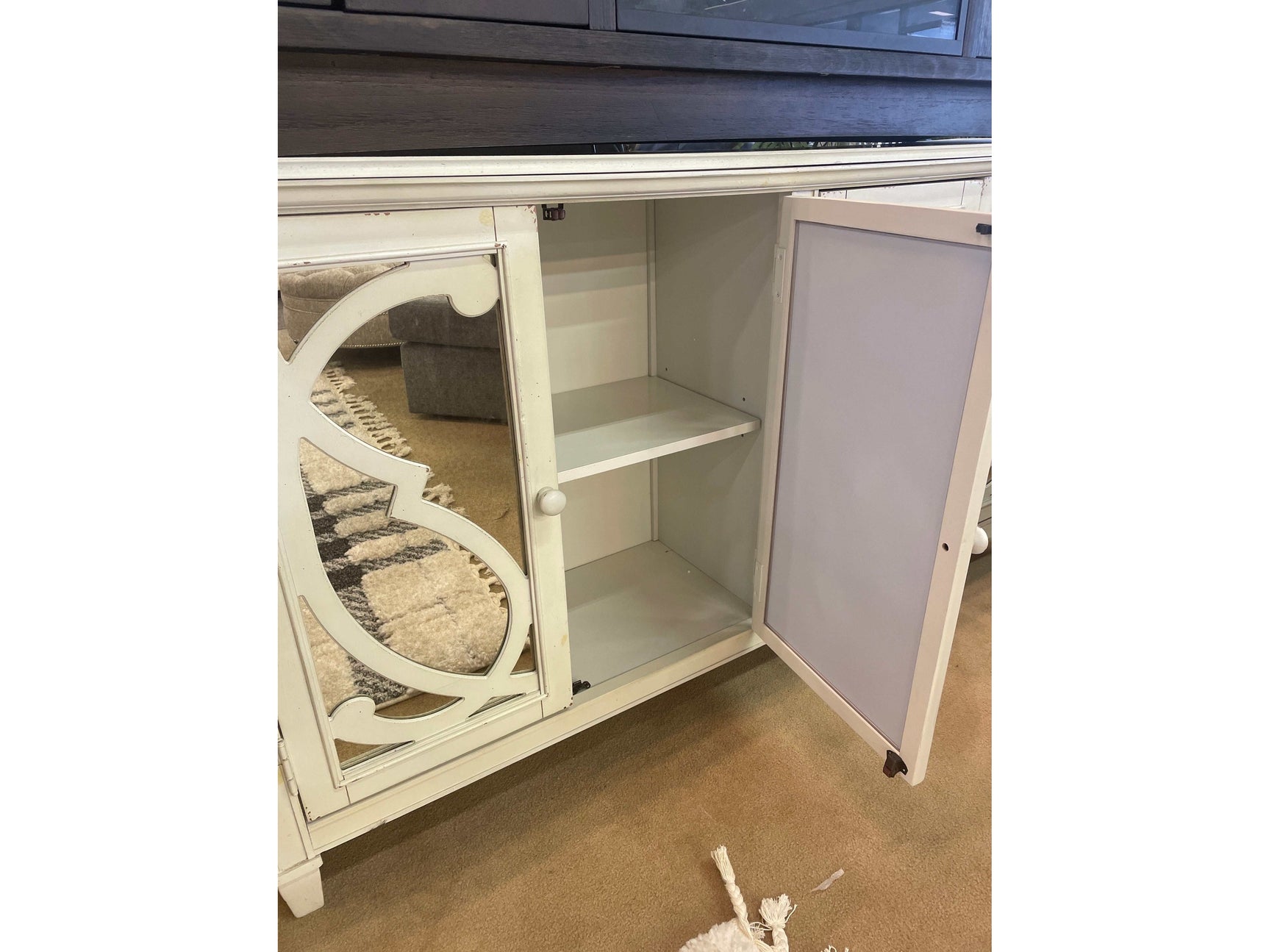 Mirimyn Off White Accent Cabinet w/ 4 Door - Ornate Home