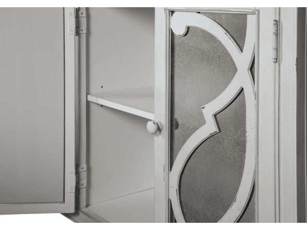 Mirimyn Off White Accent Cabinet w/ 4 Door - Ornate Home