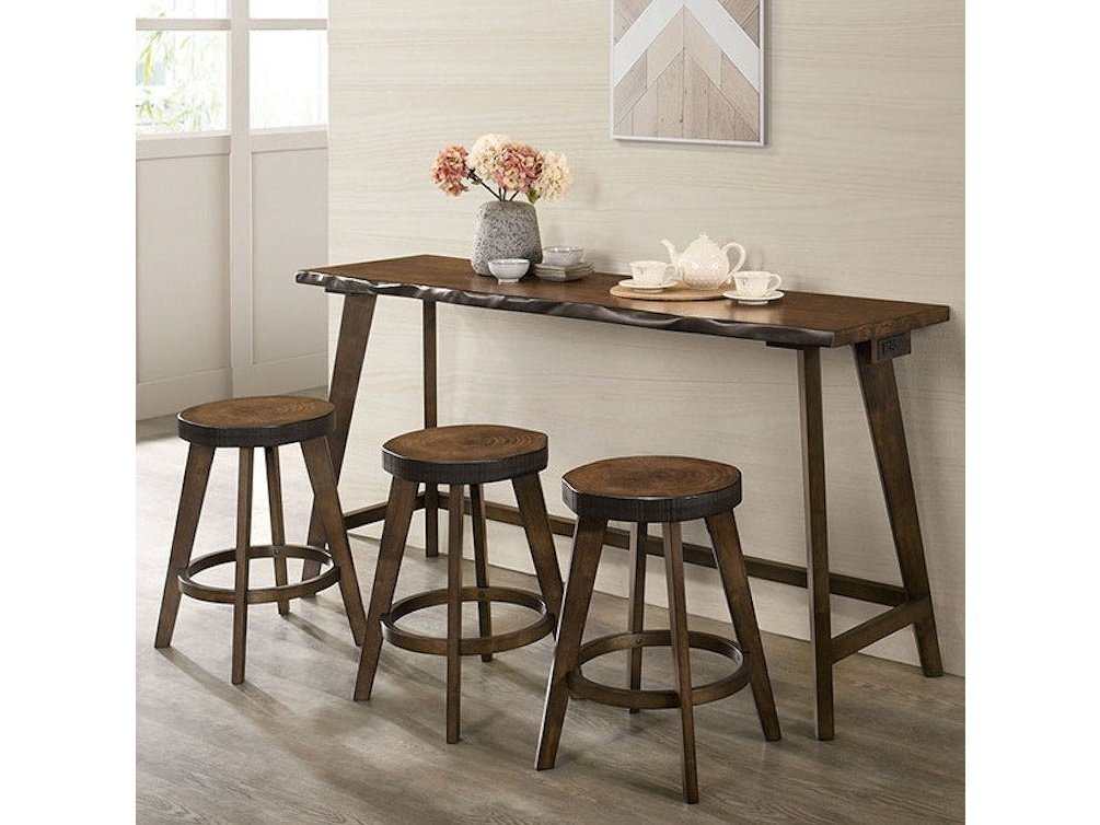 Missoula Walnut 4pc Dining Set - Ornate Home