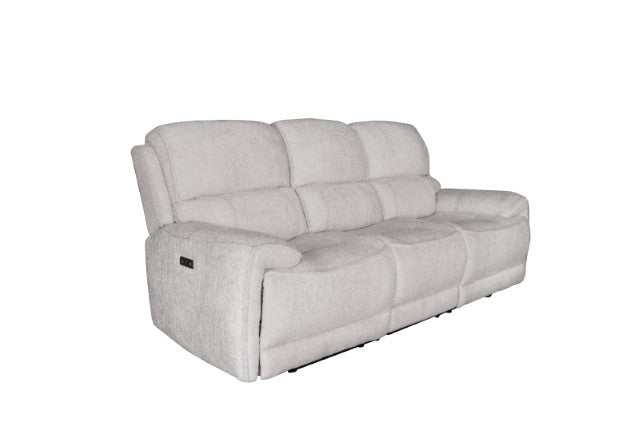 Morcote Light Gray Power Reclining Sofa - Ornate Home