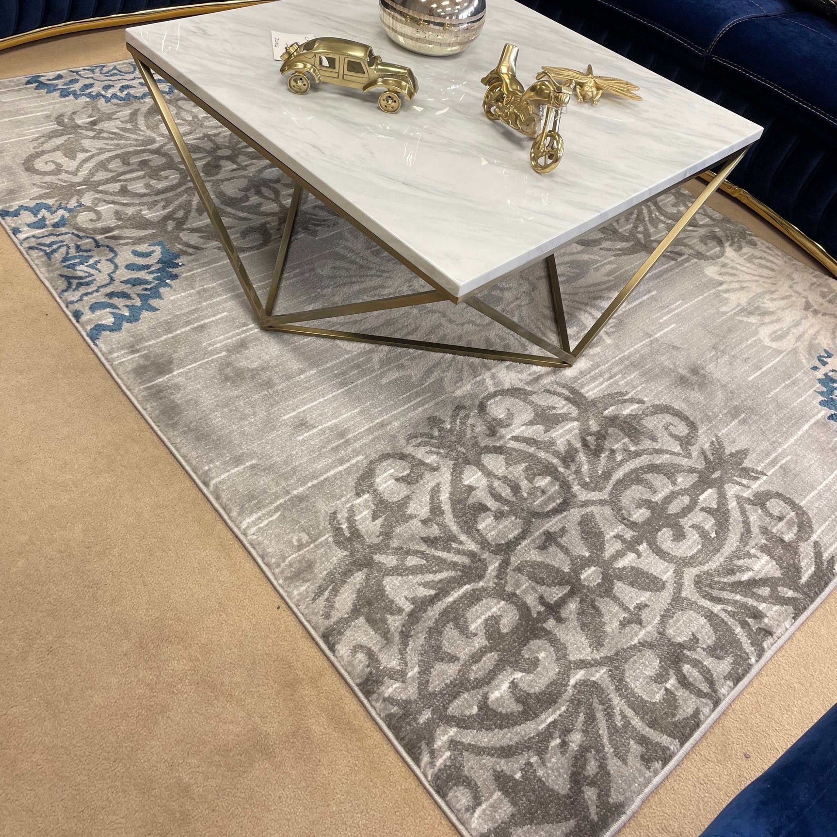 Murcia Gray Area Medium Rug 5'3" x 7'2" - Ornate Home