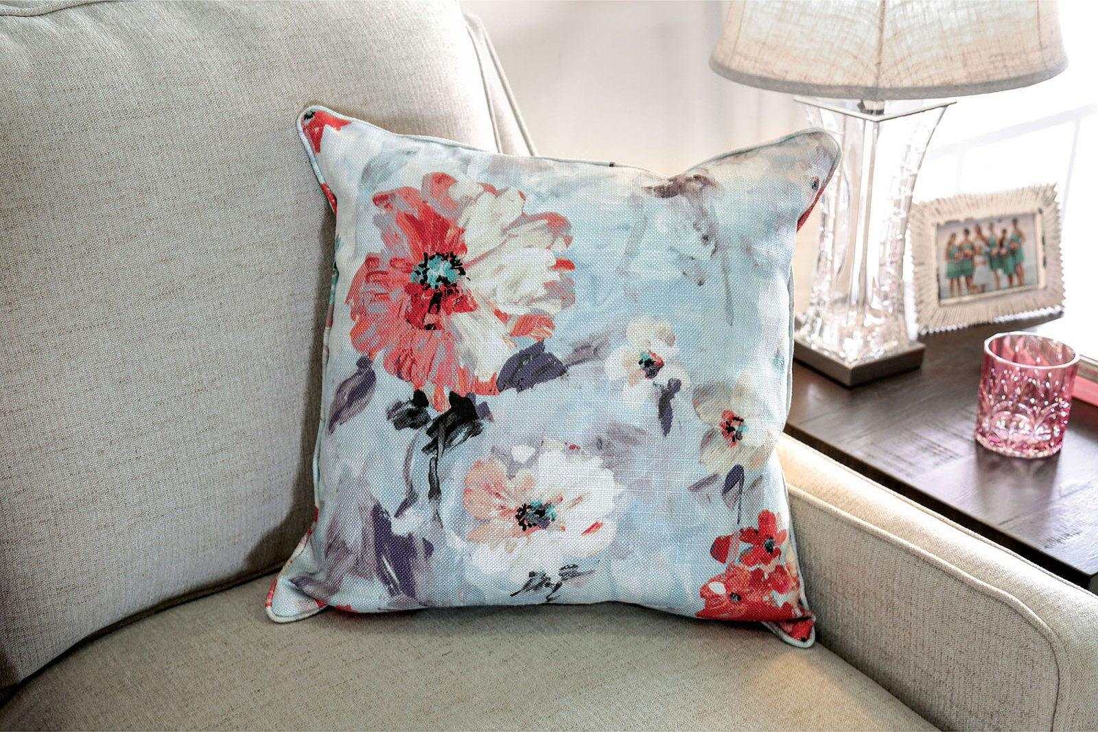 Nadene Ivory Stationary Sofa & Loveseat 2pc - Ornate Home