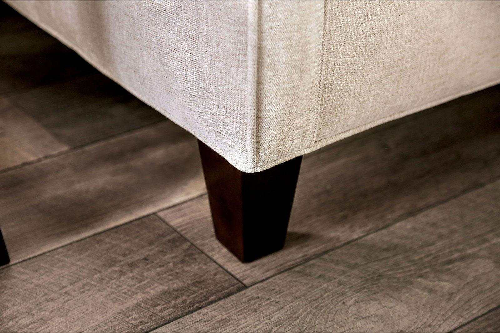 Nadene Ivory Stationary Sofa & Loveseat 2pc - Ornate Home