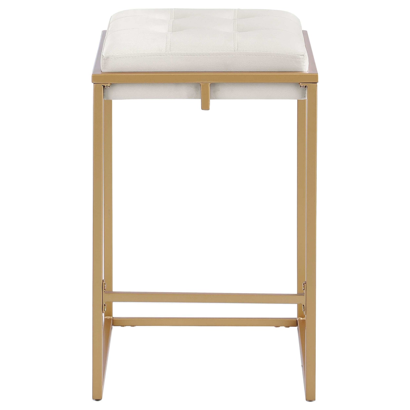 Nadia Beige / Gold Counter Stool - Ornate Home