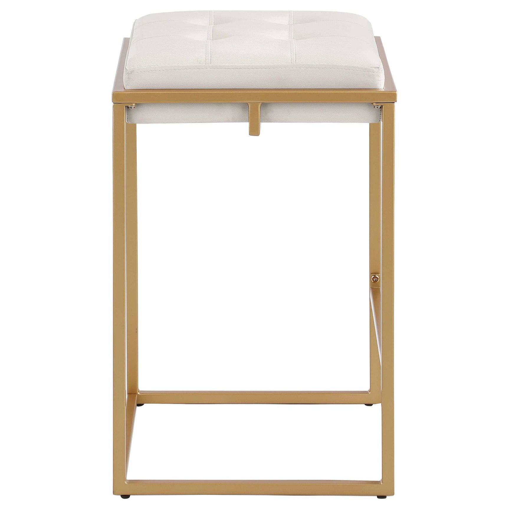 Nadia Beige / Gold Counter Stool - Ornate Home