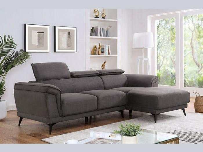 Napanee Dark Gray L Shape Sectional Sofa - Ornate Home