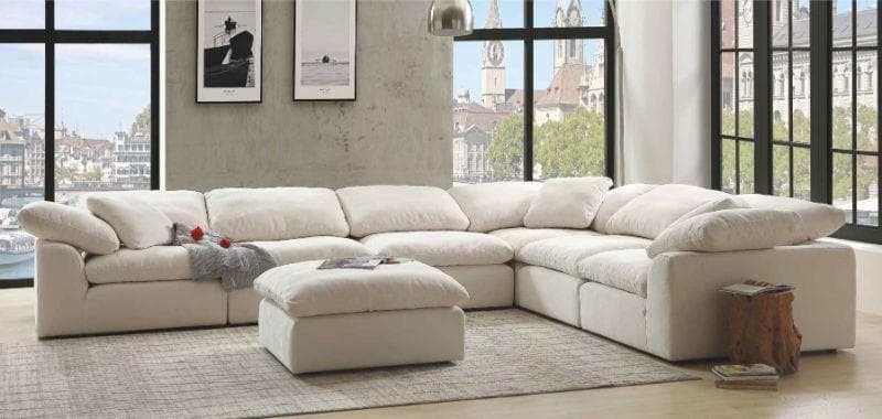 Naveen Ivory Modular Sectional Sofa PreSets - Ornate Home
