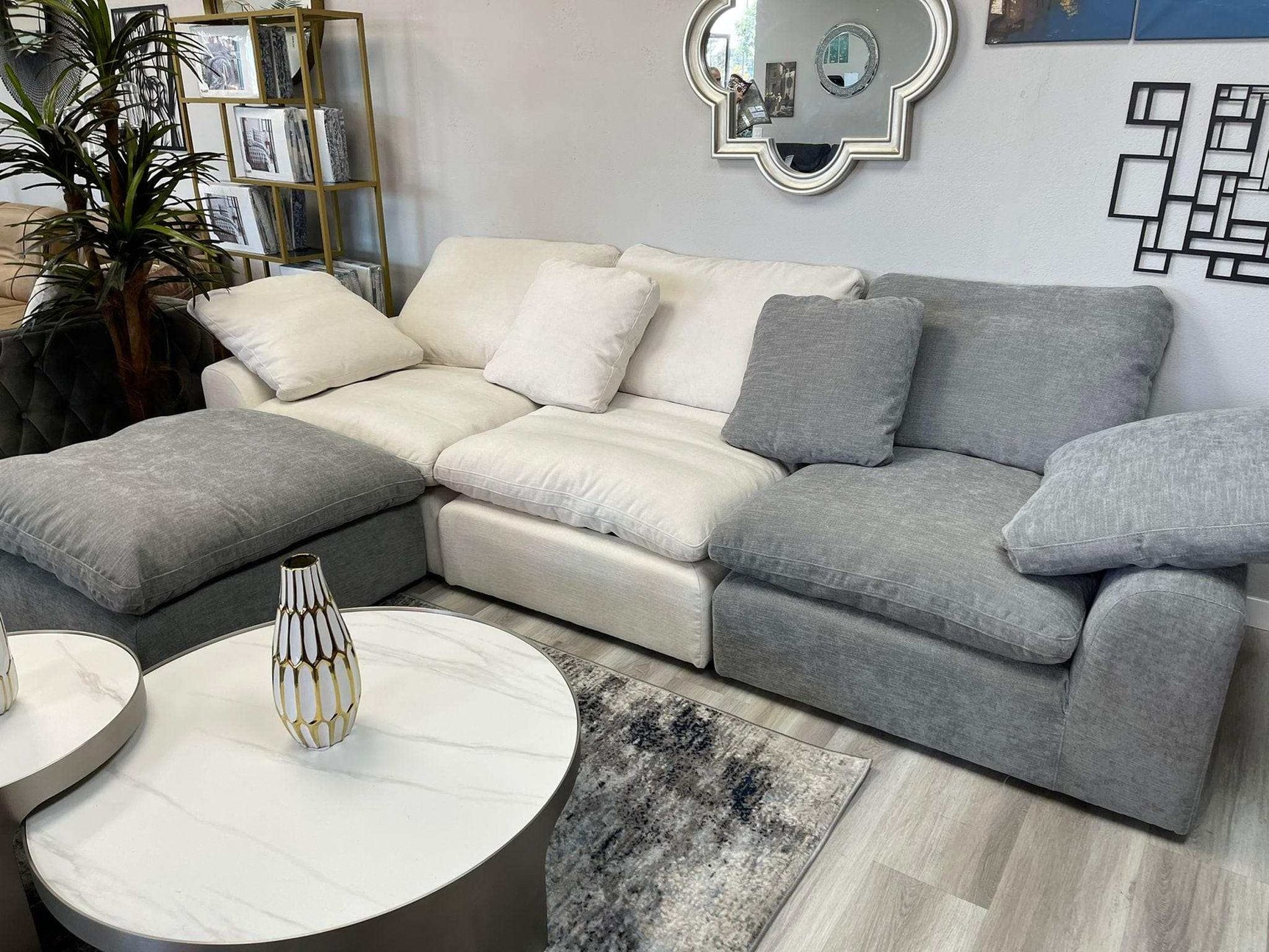 Naveen Ivory Modular Sectional Sofa PreSets - Ornate Home