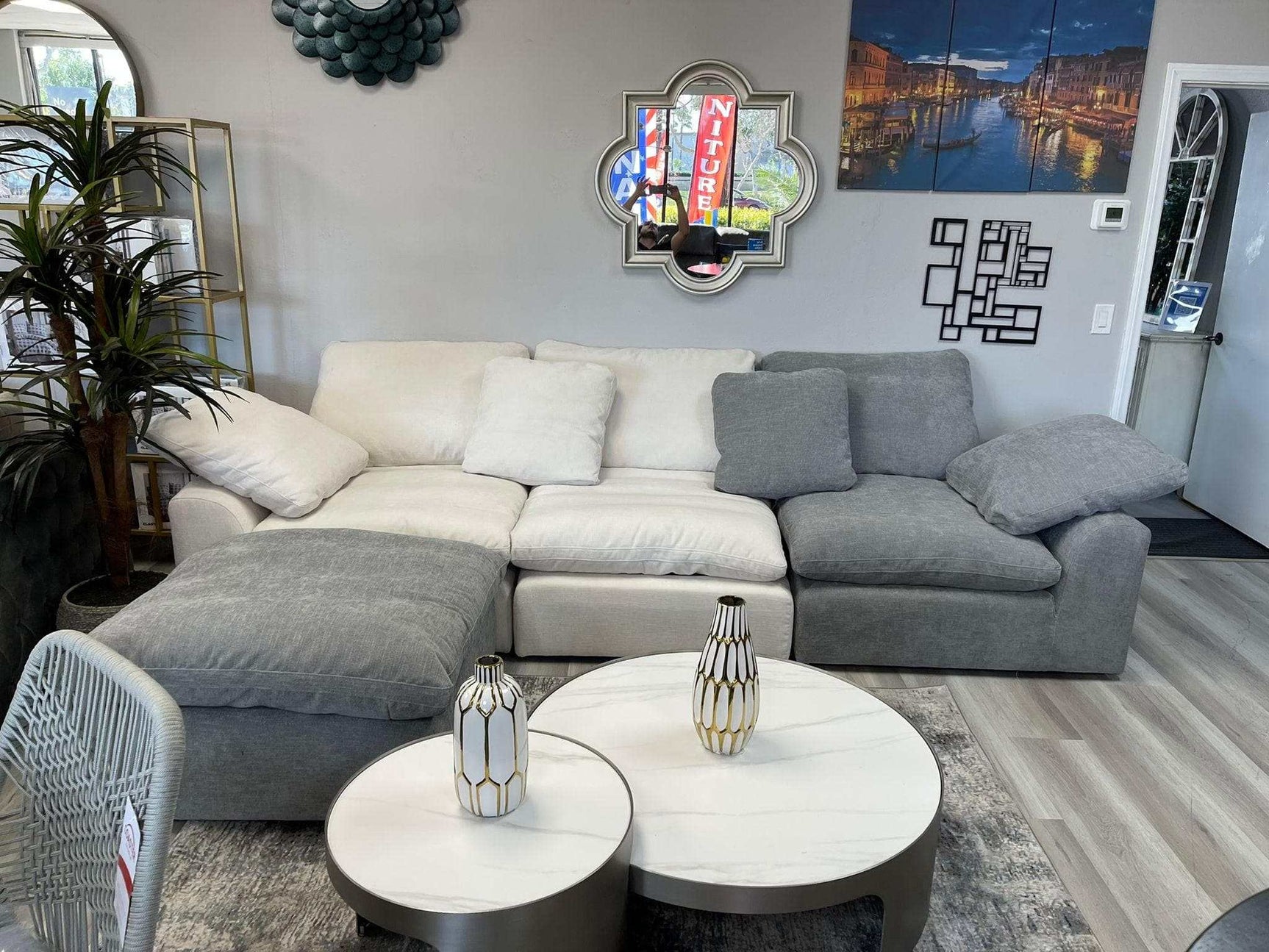 Naveen Ivory Modular Sectional Sofa PreSets - Ornate Home