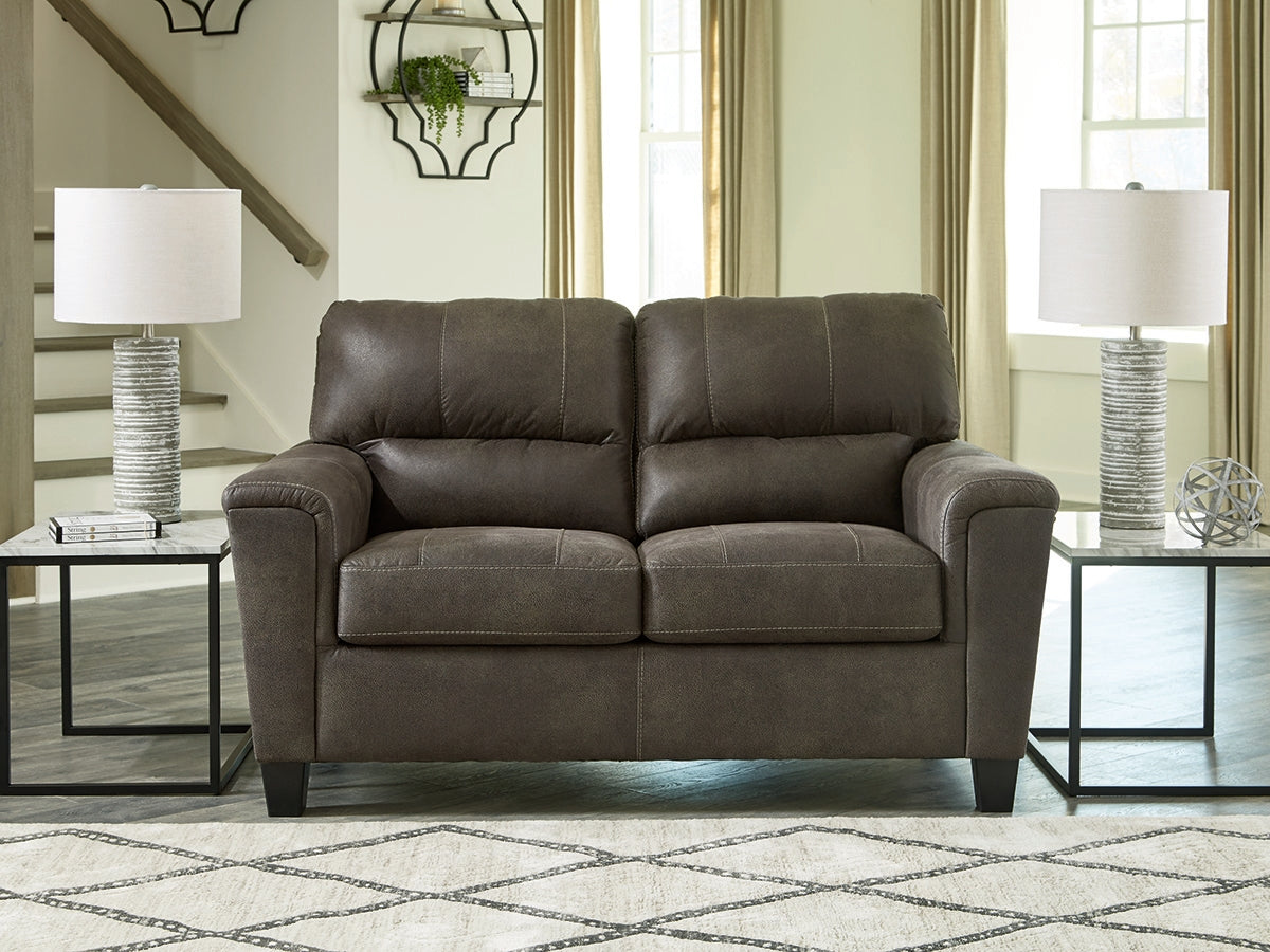 Navi Smoke Loveseat - Ornate Home