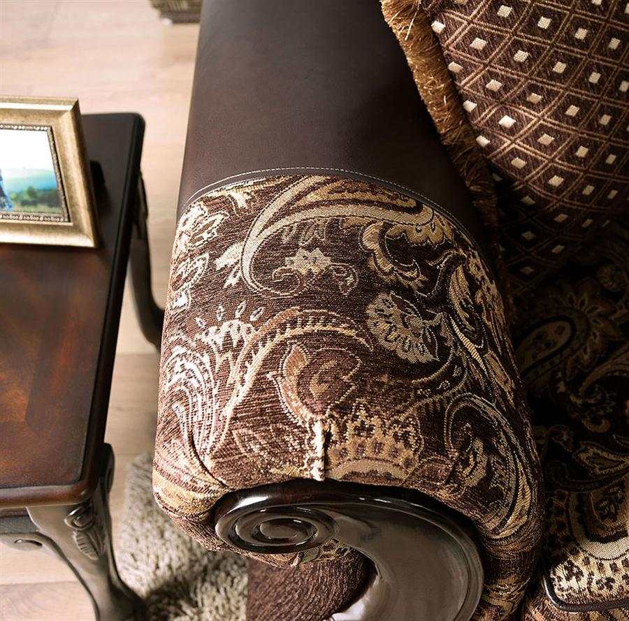 Newdale Brown & Gold Sofa - Ornate Home
