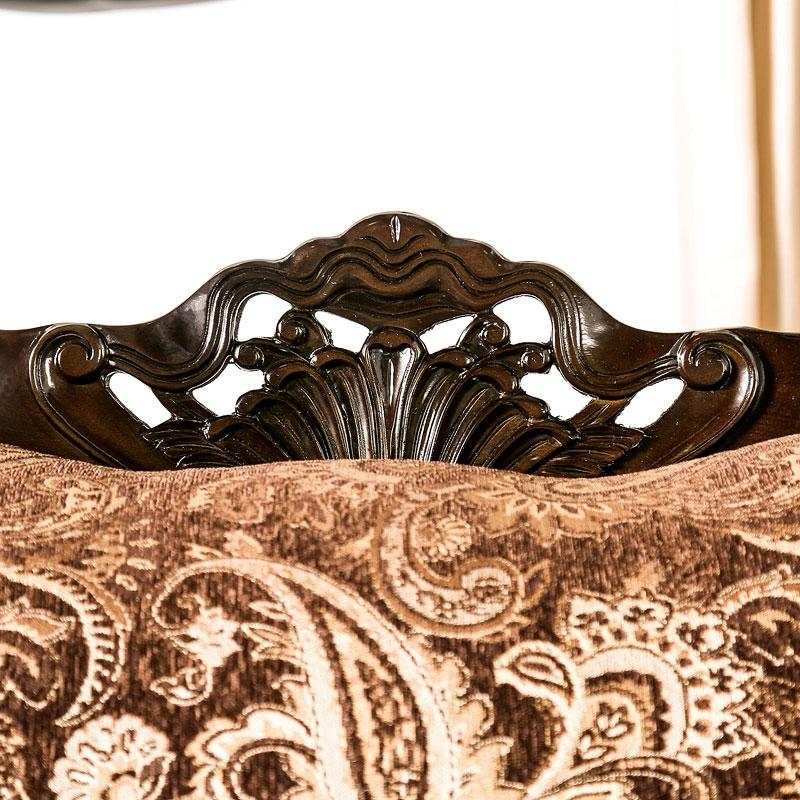 Newdale Brown & Gold Sofa - Ornate Home
