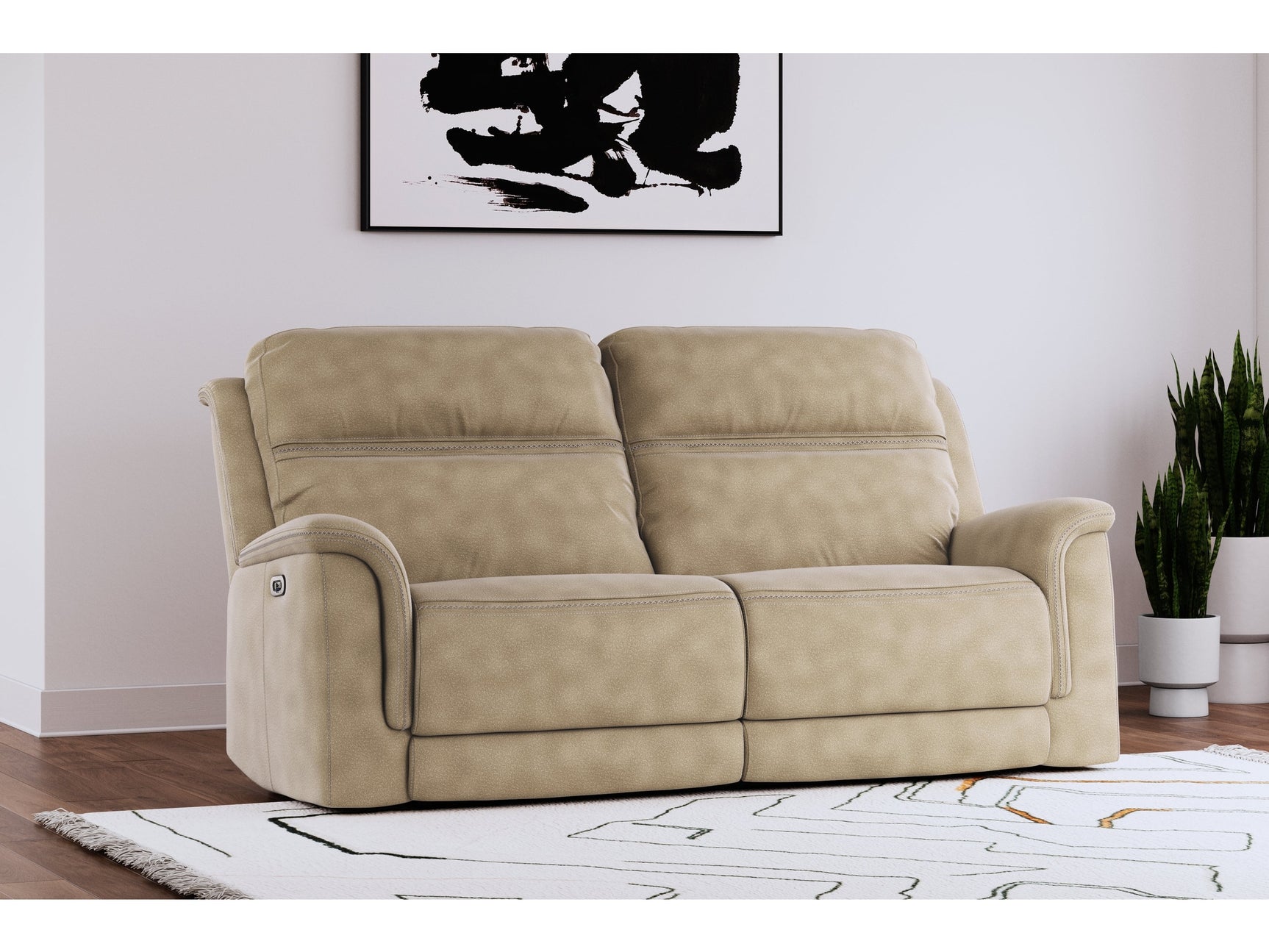 Next-Gen DuraPella Sand Power Reclining Sofa - Ornate Home