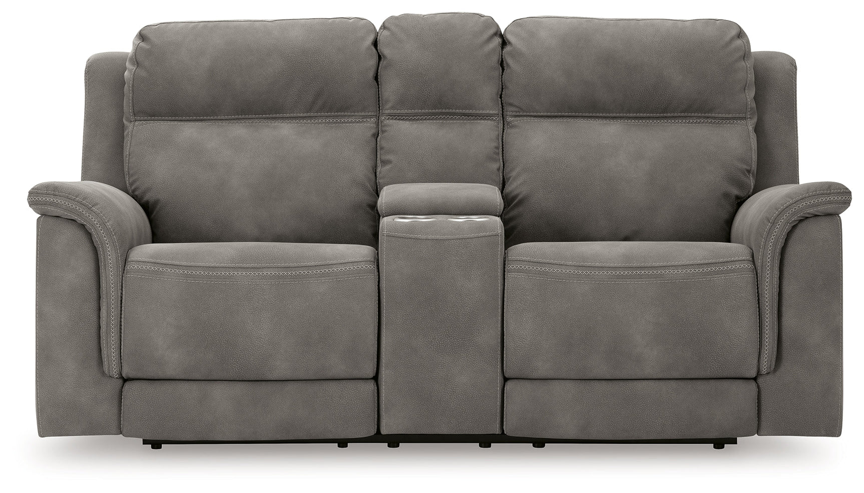 Next-Gen DuraPella Slate Power Reclining Loveseat w/ Console - Ornate Home