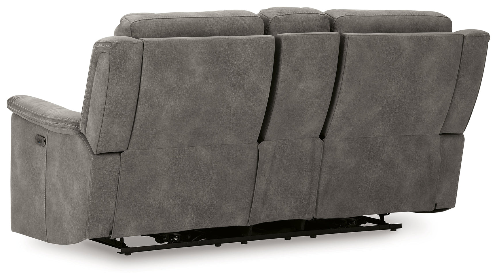 Next-Gen DuraPella Slate Power Reclining Loveseat w/ Console - Ornate Home