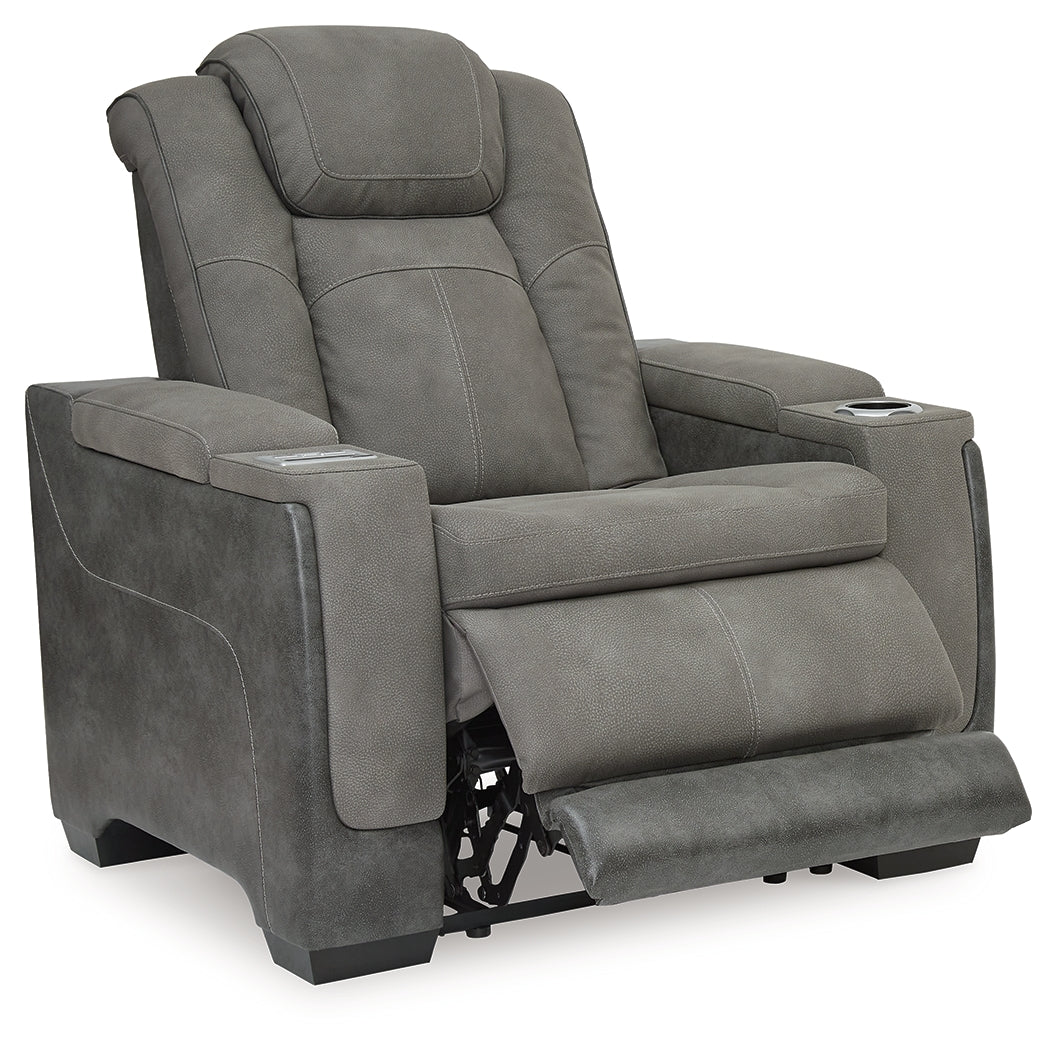 NextGen DuraPella Dual Tone Slate Power Recliner - Ornate Home