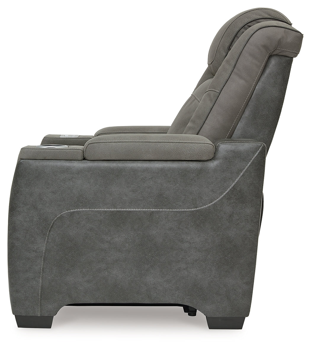NextGen DuraPella Dual Tone Slate Power Recliner - Ornate Home