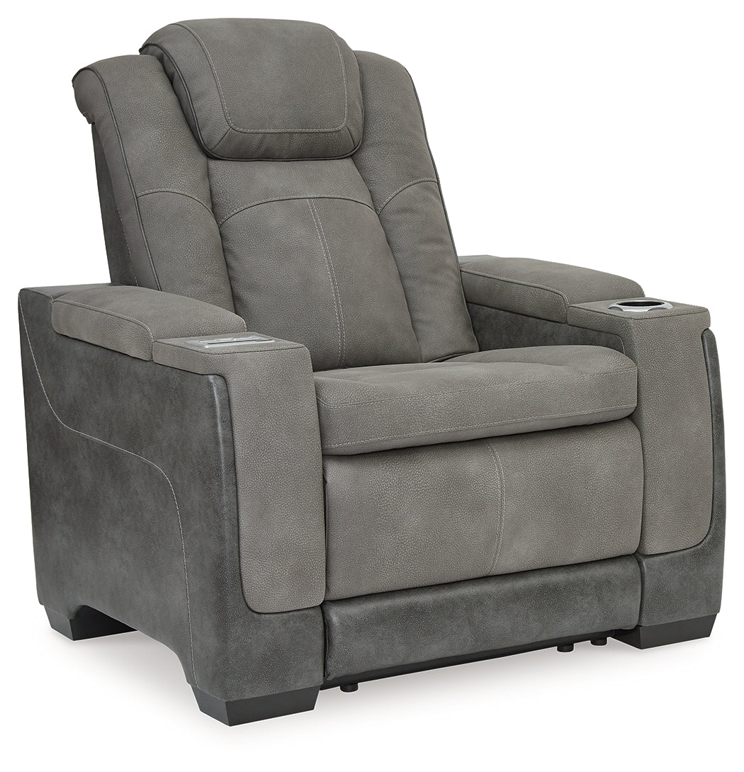 NextGen DuraPella Dual Tone Slate Power Recliner - Ornate Home