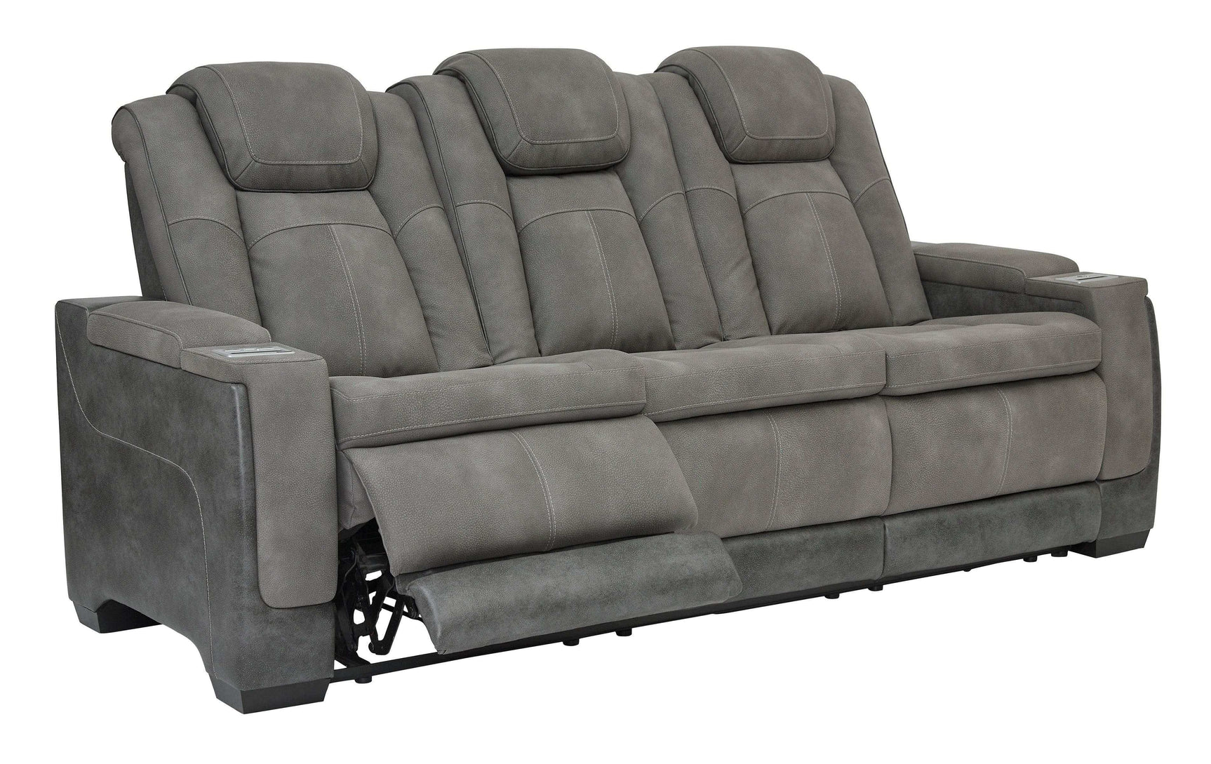 NextGen DuraPella Dual Tone Slate Power Reclining Sofa & Loveseat - Ornate Home