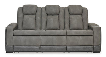 NextGen DuraPella Dual Tone Slate Power Reclining Sofa - Ornate Home