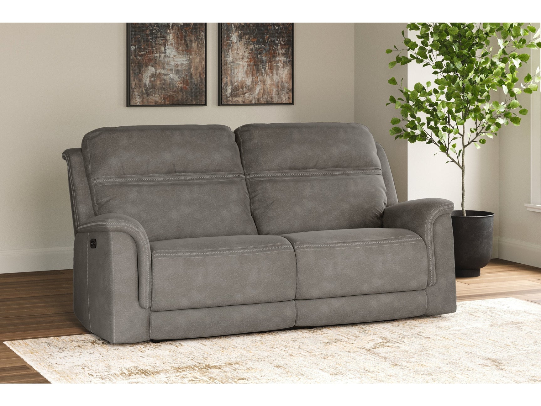 NextGen DuraPella Slate Power Reclining Sofa - Ornate Home
