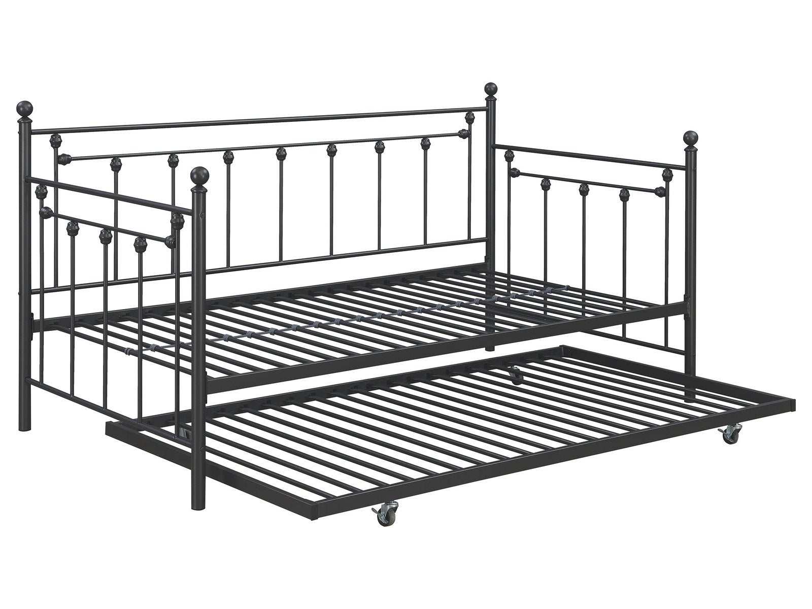 Nocus Gunmetal Twin Daybed W/ Trundle - Ornate Home