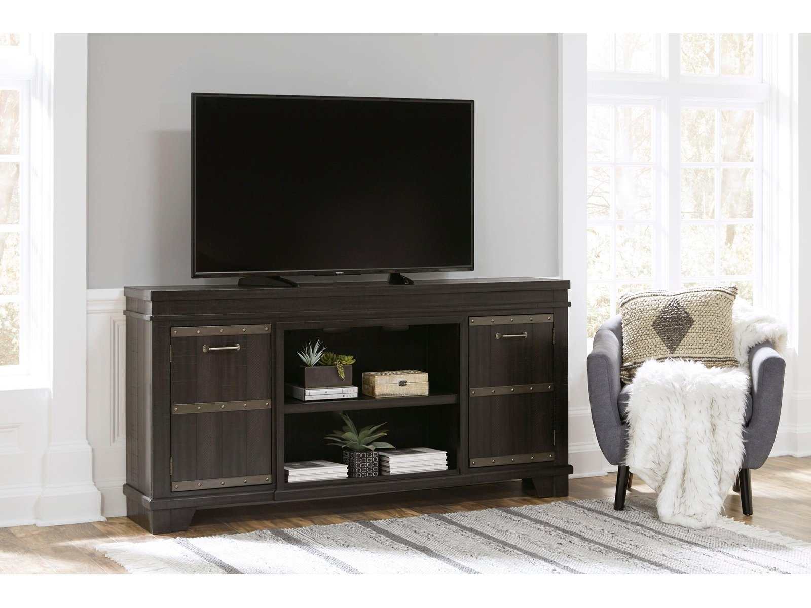 Noorbrook 72" TV Stand w/Fireplace Option - Ornate Home