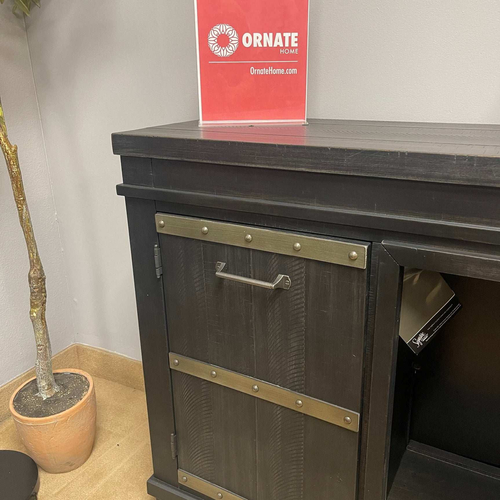 Noorbrook 72" TV Stand w/Fireplace Option - Ornate Home