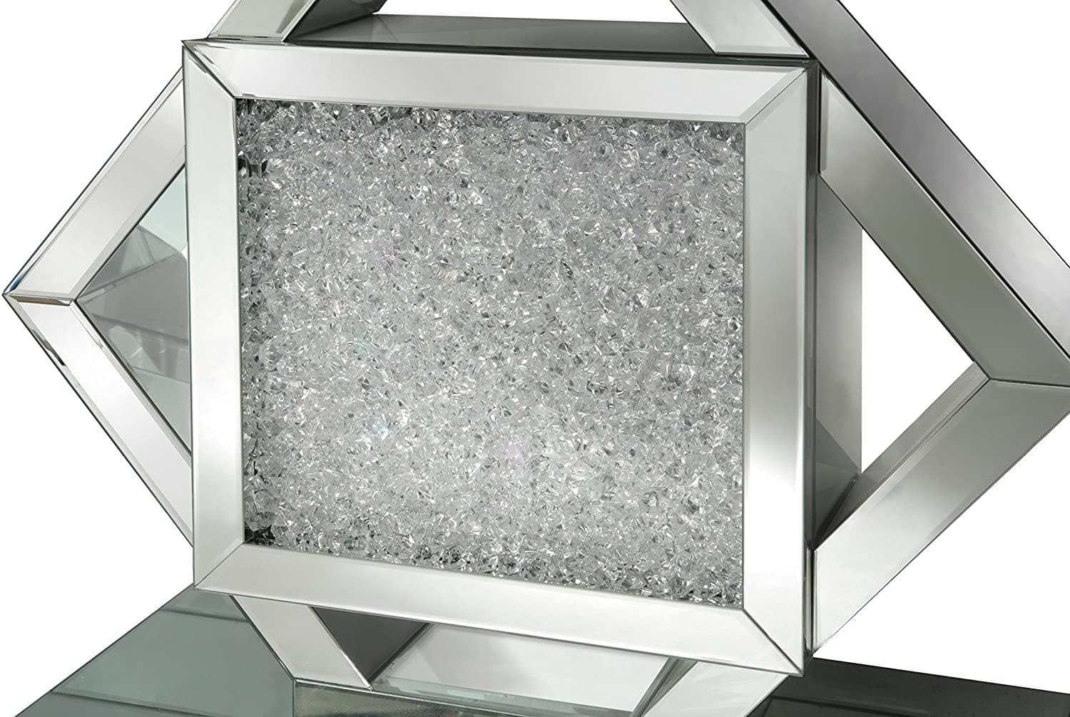 Nowles Mirrored & Faux Diamonds Console Table - Ornate Home