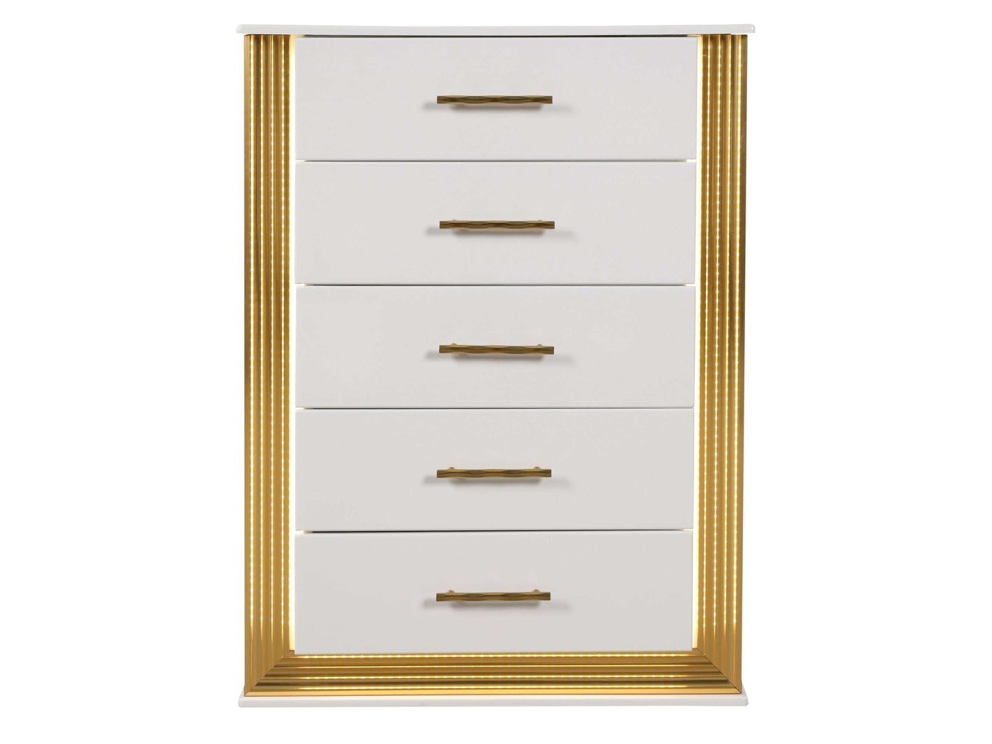 Obsession White & Gold Chest - Ornate Home
