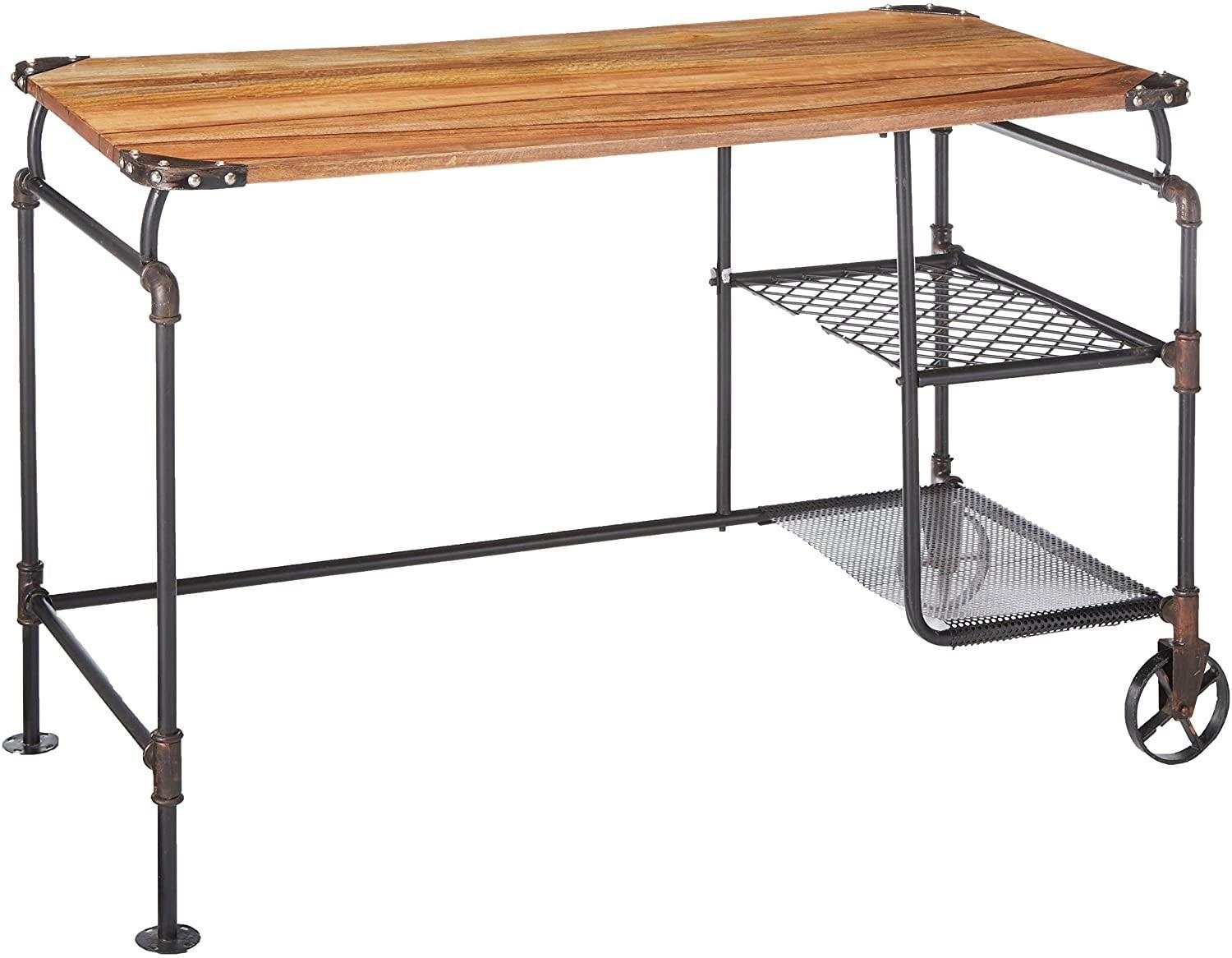 Olga Antique Black Desk - Ornate Home